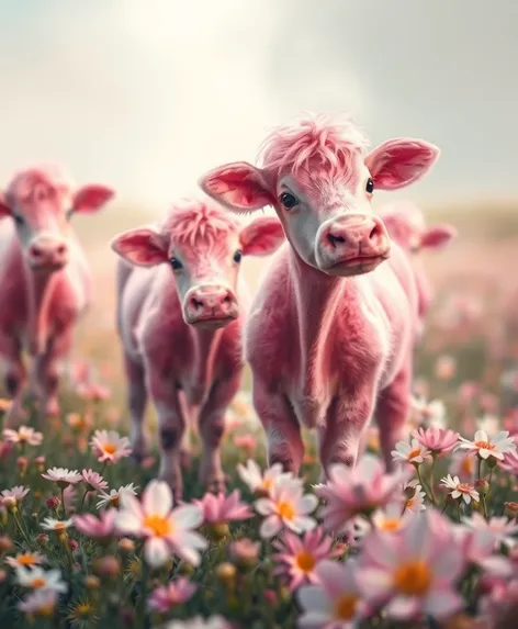 pink cows