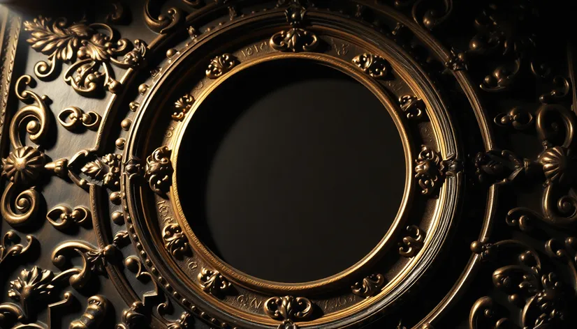 bronze frame circle