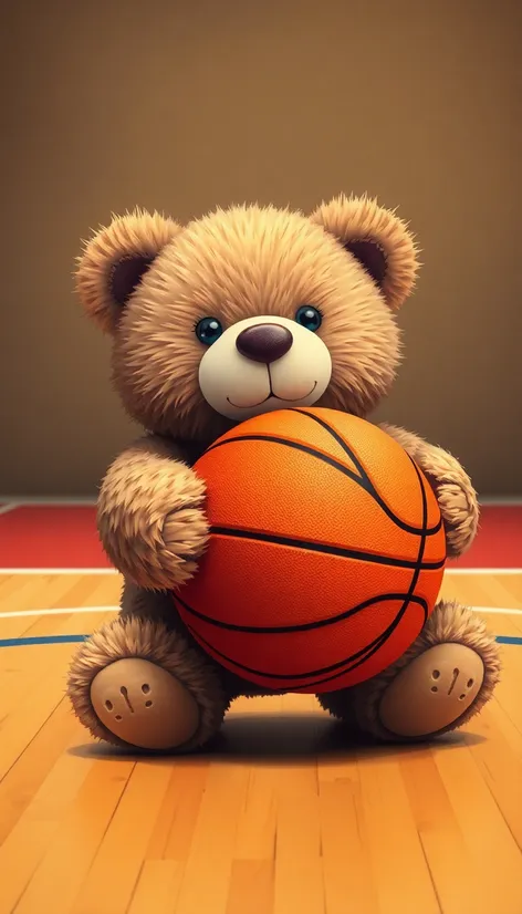 basketball stuffed animal teddy