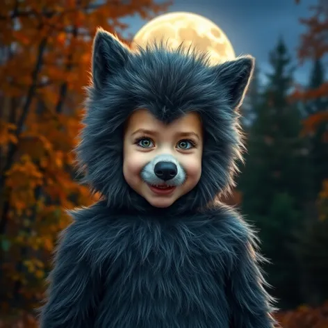 kids werewolf costume