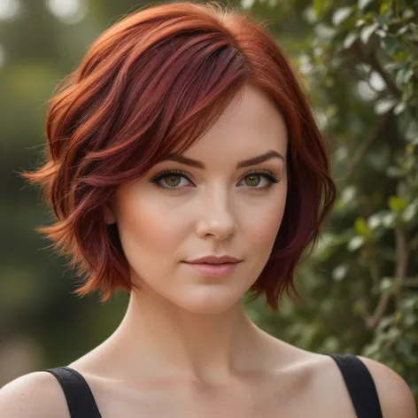 short red hair