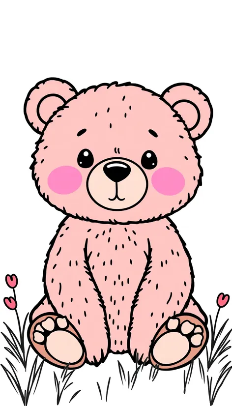 bear coloring page