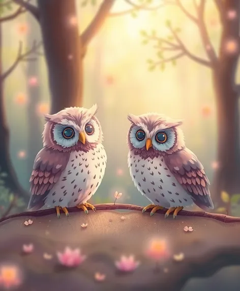 draw owls cute