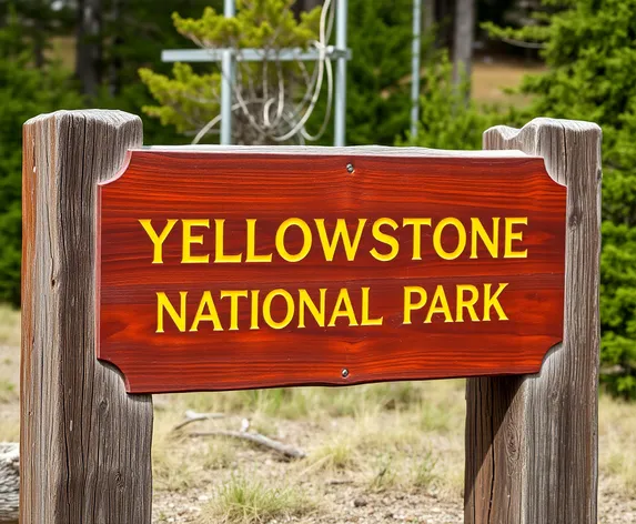 yellowstone national park sign