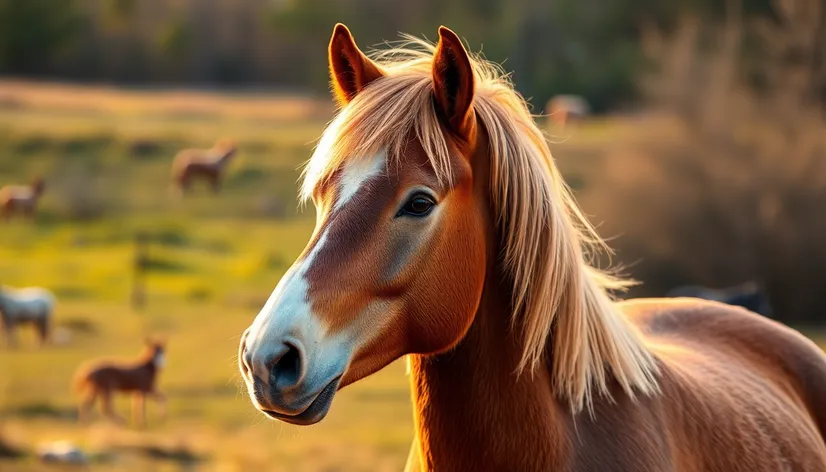 haflinger looking towards left