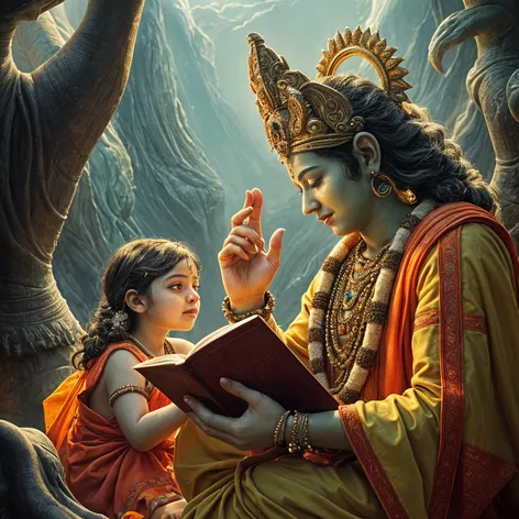 lord vishnu blessing a