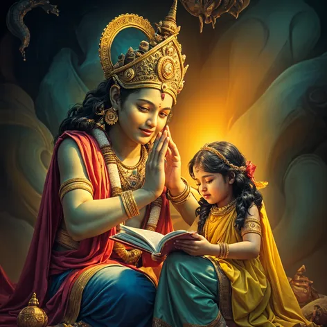 lord vishnu blessing a