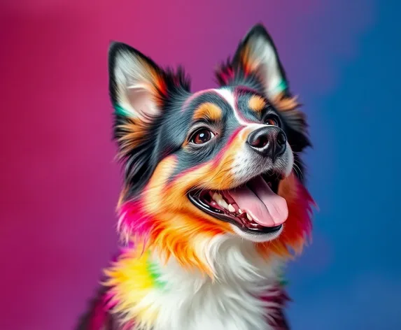 rainbow dog