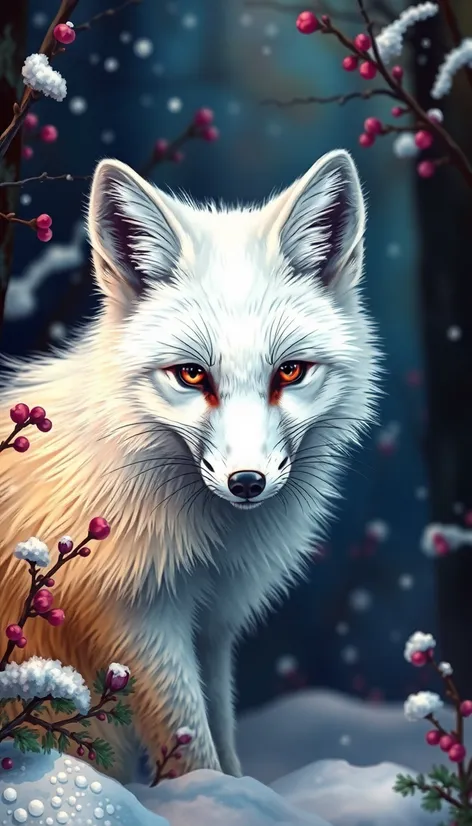 albino fox