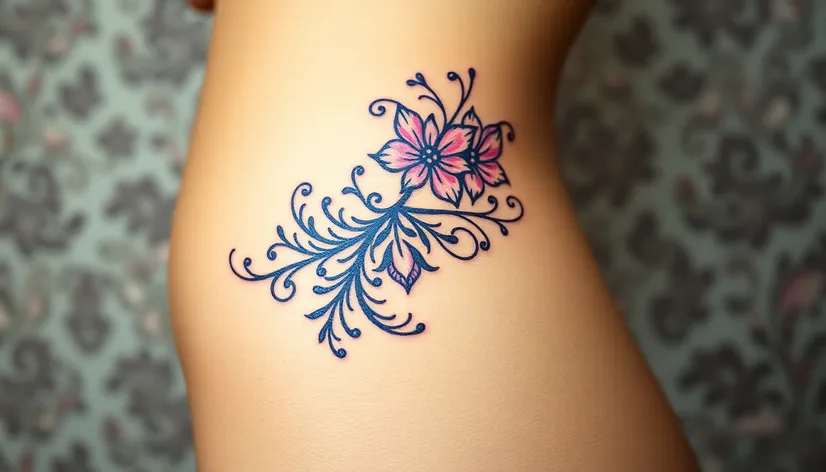 belly side tattoo