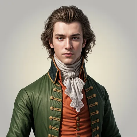 Handsome young 18th century