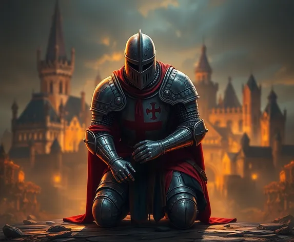 kneeling crusader