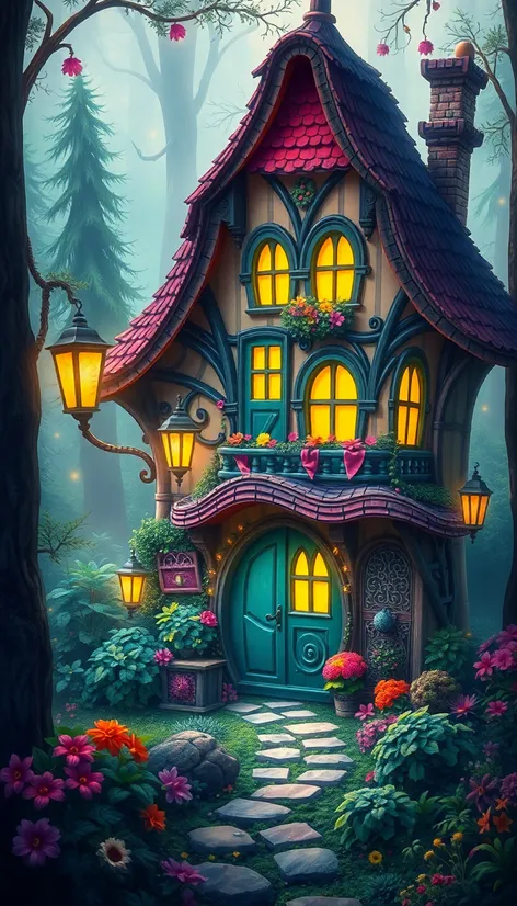 fantasy cottage art