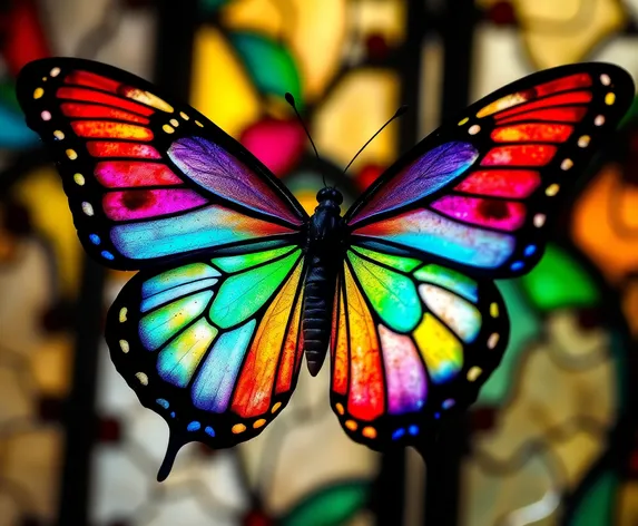 butterfly stained glass