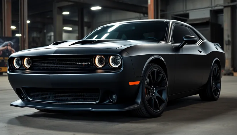 matte black dodge challenger