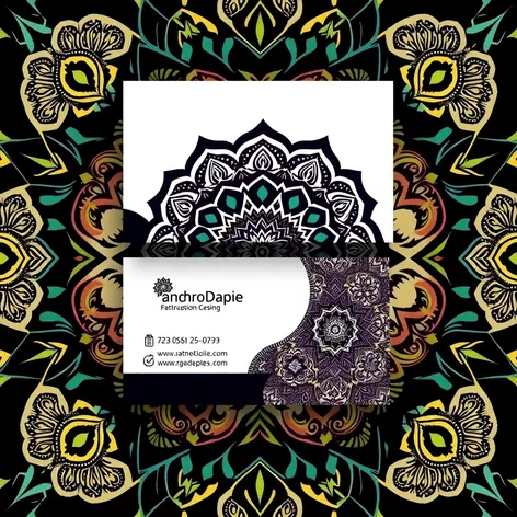 mandala business card backgrounds