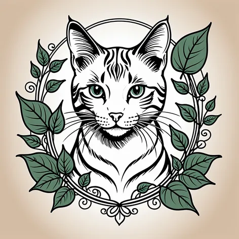 tabby cat single ivy