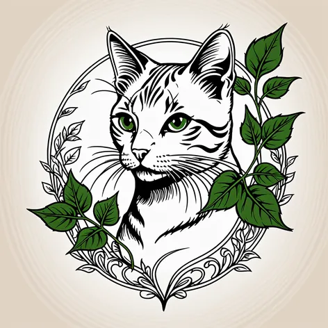 tabby cat single ivy