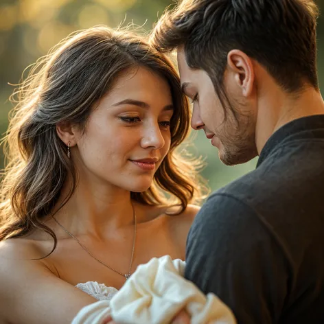 Two people kissing