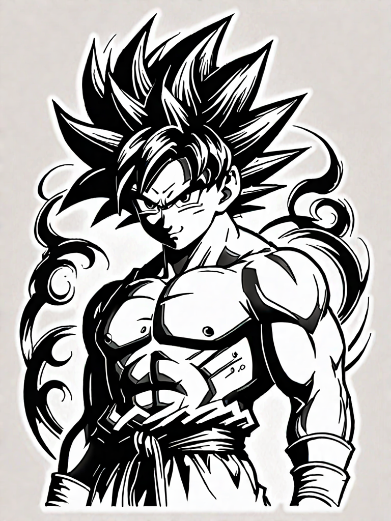 goku tattoo Image – Free AI Tattoo Generator | Makepix