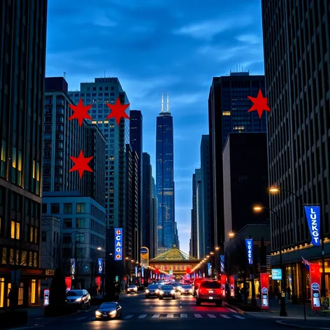 chicago city flag