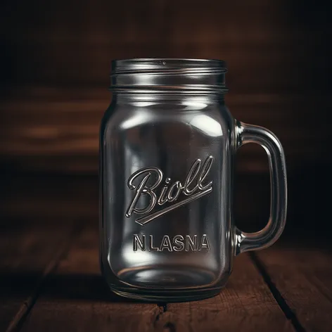 mason jar with handle