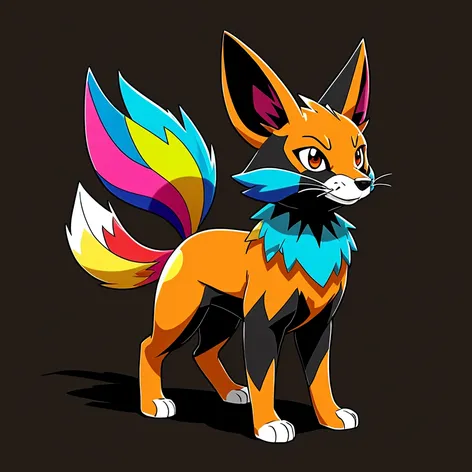 rainbow kitsune