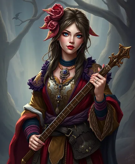 d&d female bard