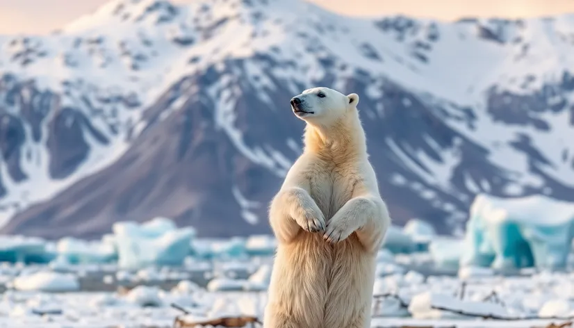 polar bear standing on