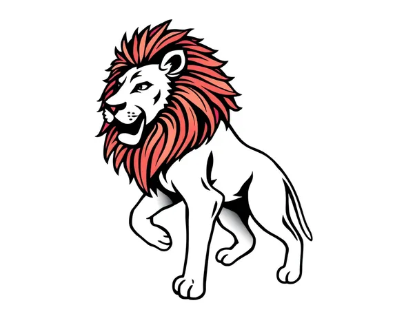 basic lion tattoo