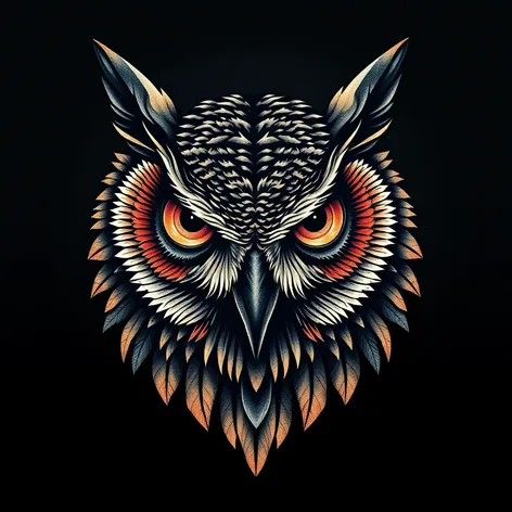 owl face tattoo