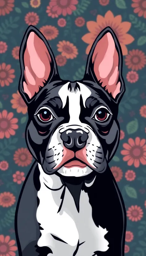 boston terrier ears svg