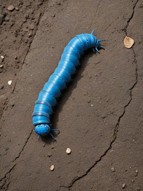 blue caterpillar