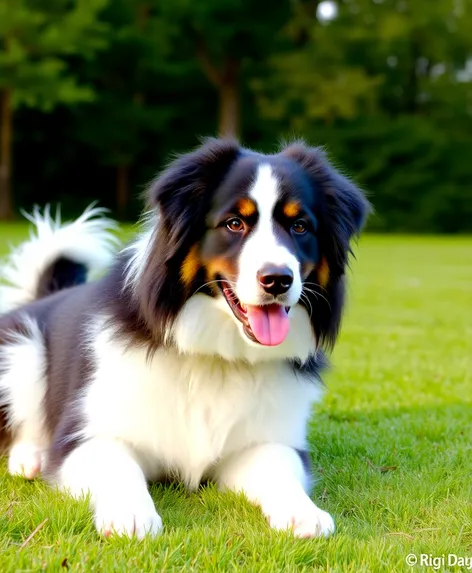 great pyrenees border collie