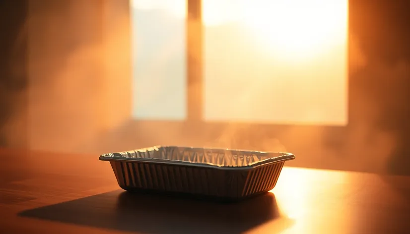 aluminium foil tray inside