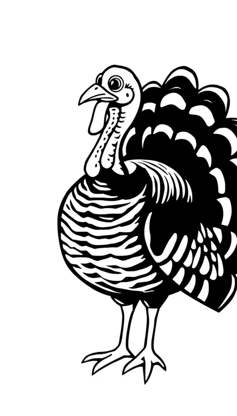 turkey clipart black and