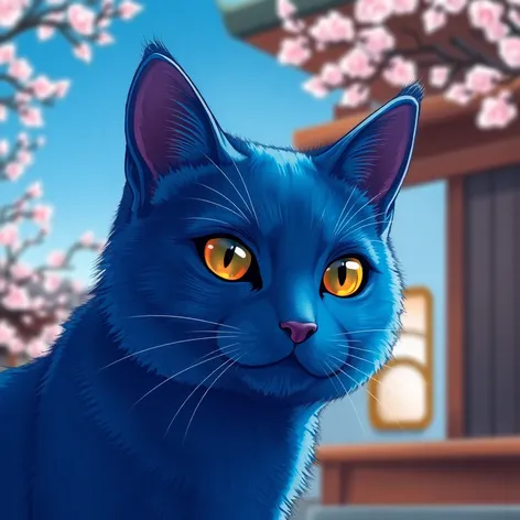 blue cat anime