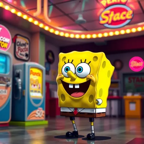 spongebob gas station