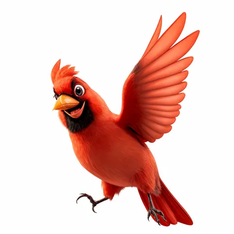 pixar animated cardinal waving