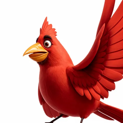 pixar animated cardinal waving