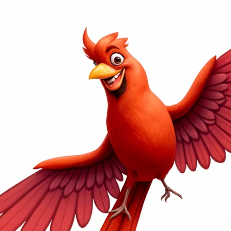 pixar animated cardinal waving