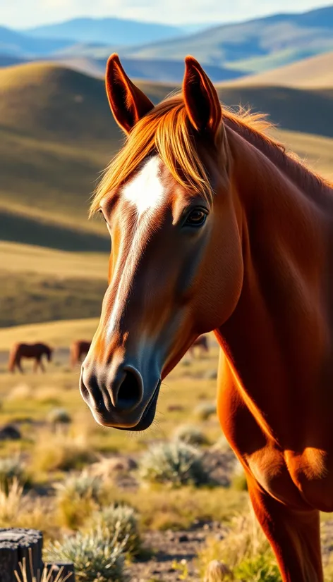 chestnut horses