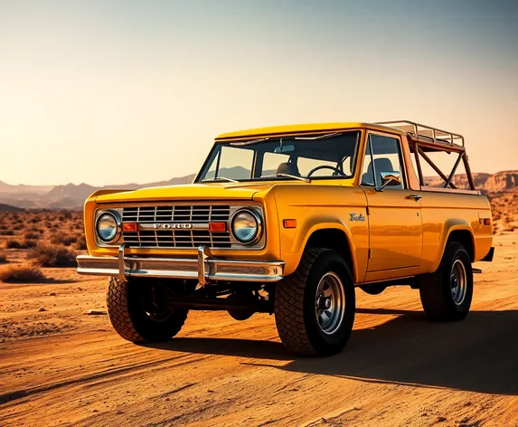 yellow ford bronco