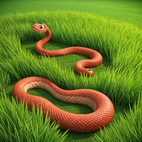 Snake made of grass