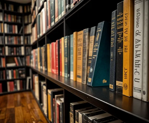 black bookshelf