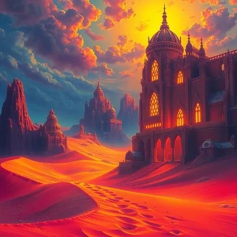 fantasy desert art