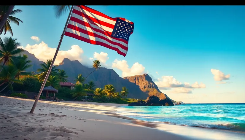 american flag hawaii