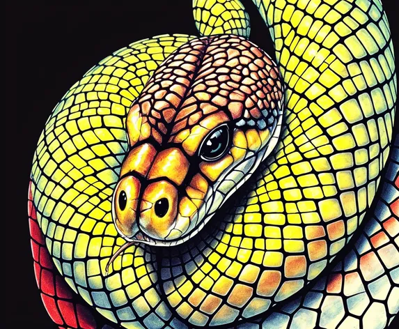 snake drawing