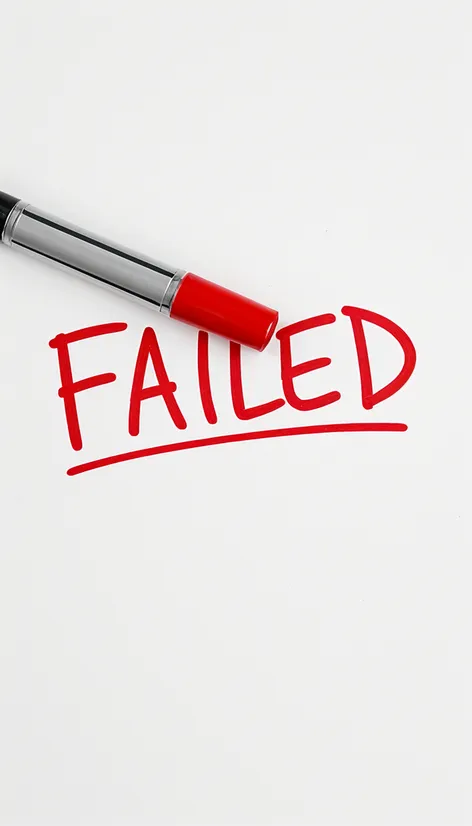 “Failed” written on a