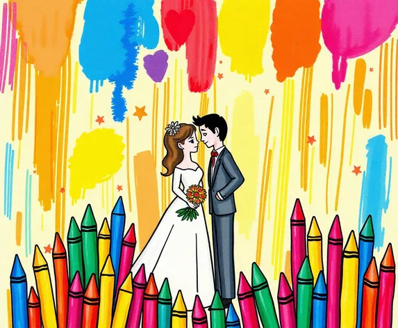 crayons for weddings svg